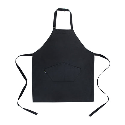 RW Threads Black Cotton Cooking Apron - Flame Retardant - 32" x 26" - 1 count box