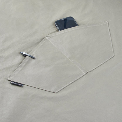 RW Threads Gray Cotton Cooking Apron - Flame Retardant - 32" x 26" - 1 count box