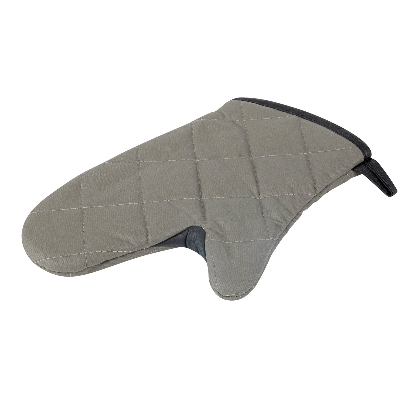 RW Threads Gray Cotton Oven Mitt - Flame Retardant, with Thumb Guard - 13" x 8" x 1/2" - 1 count box