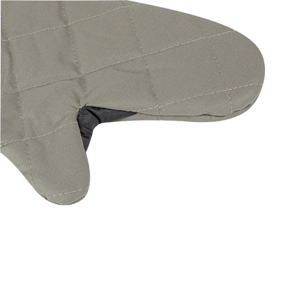 RW Threads Gray Cotton Oven Mitt - Flame Retardant, with Thumb Guard - 13" x 8" x 1/2" - 1 count box