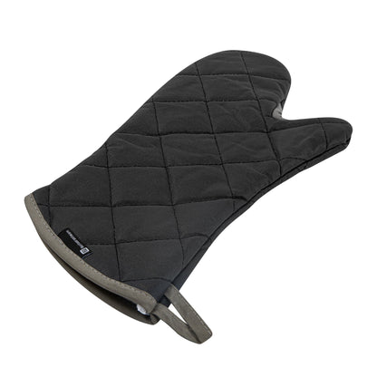RW Threads Black Cotton Oven Mitt - Flame Retardant, with Thumb Guard - 17" x 8" x 1/2" - 1 count box