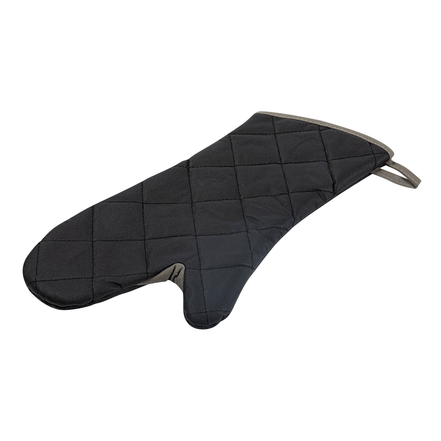 RW Threads Black Cotton Oven Mitt - Flame Retardant, with Thumb Guard - 17" x 8" x 1/2" - 1 count box