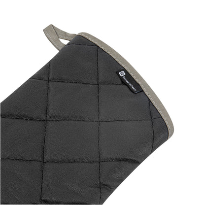 RW Threads Black Cotton Oven Mitt - Flame Retardant, with Thumb Guard - 17" x 8" x 1/2" - 1 count box