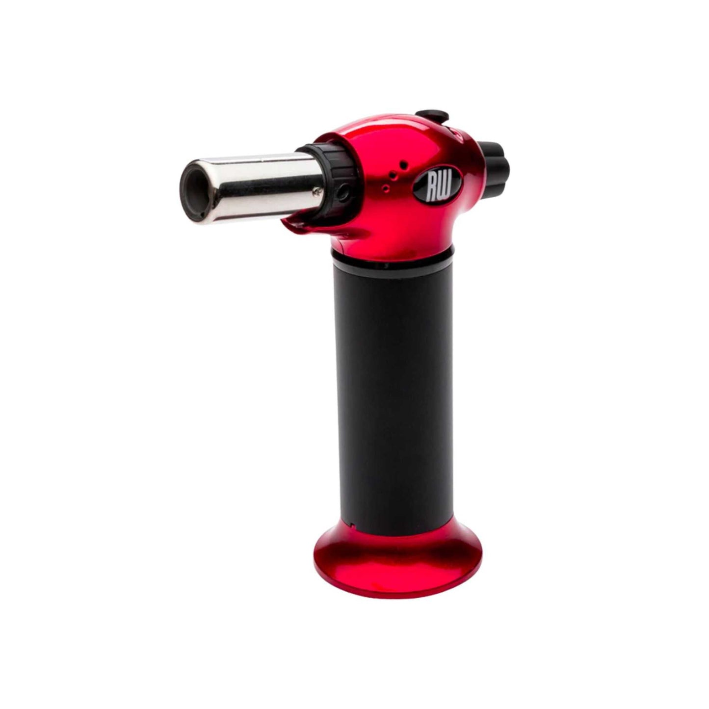RW Pyro Stainless Steel Butane Kitchen Torch - Adjustable Dial - 5 1/4" x 2 1/2" x 6 3/4" - 1 count box