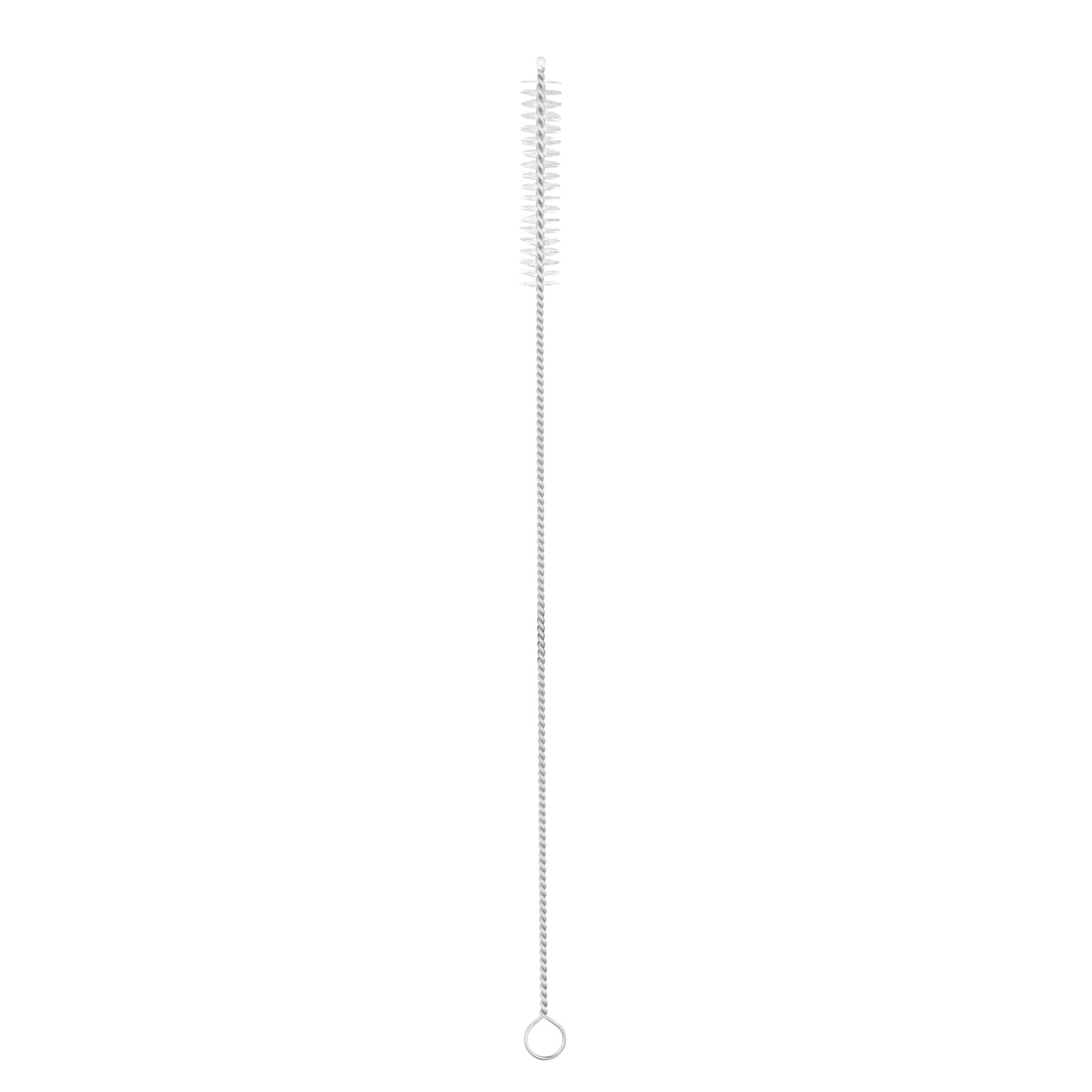Bar Lux Silver Stainless Steel Straw Cleaning Brush - Reusable - 9 1/2" x 1" x 1" - 2 count box