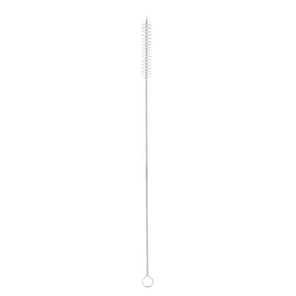 Bar Lux Silver Stainless Steel Straw Cleaning Brush - Reusable - 9 1/2" x 1" x 1" - 2 count box