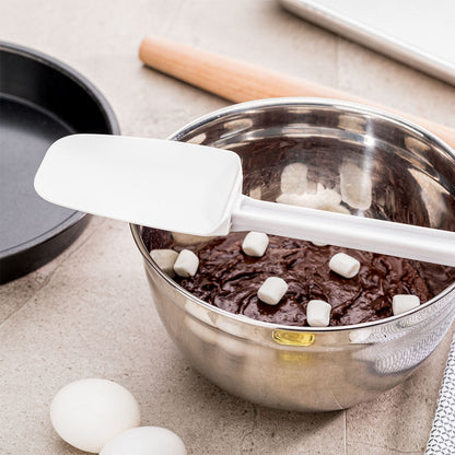Met Lux White Rubber Spatula - Spoon-Shaped - 10" - 1 count box