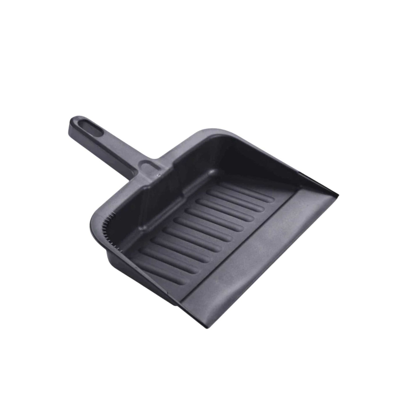 RW Clean Black Plastic Handheld Dustpan - 13" x 12" x 2 3/4" - 1 count box