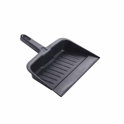 RW Clean Black Plastic Handheld Dustpan - 13" x 12" x 2 3/4" - 1 count box