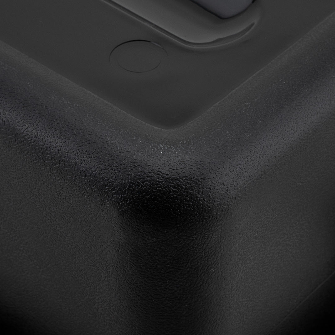 RW Clean Black Plastic Bus Tub - Deep, Easy Grip - 22" x 15 3/4" x 7" - 1 count box