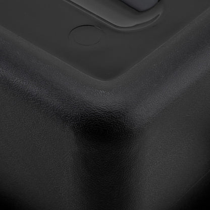 RW Clean Black Plastic Bus Tub - Deep, Easy Grip - 22" x 15 3/4" x 7" - 1 count box