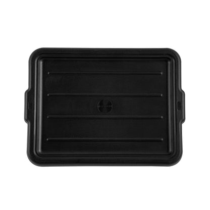 RW Clean Black Plastic Snap-On Lid - Fits Easy Grip Bus Tub - 23 1/4" x 17" x 1" - 1 count box