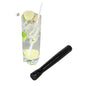 Bar Lux Black Plastic Cocktail Muddler - Tenderizer Head - 8 1/4" x 1" x 1" - 1 count box