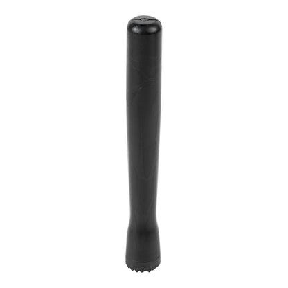 Bar Lux Black Plastic Cocktail Muddler - Tenderizer Head - 8 1/4" x 1" x 1" - 1 count box