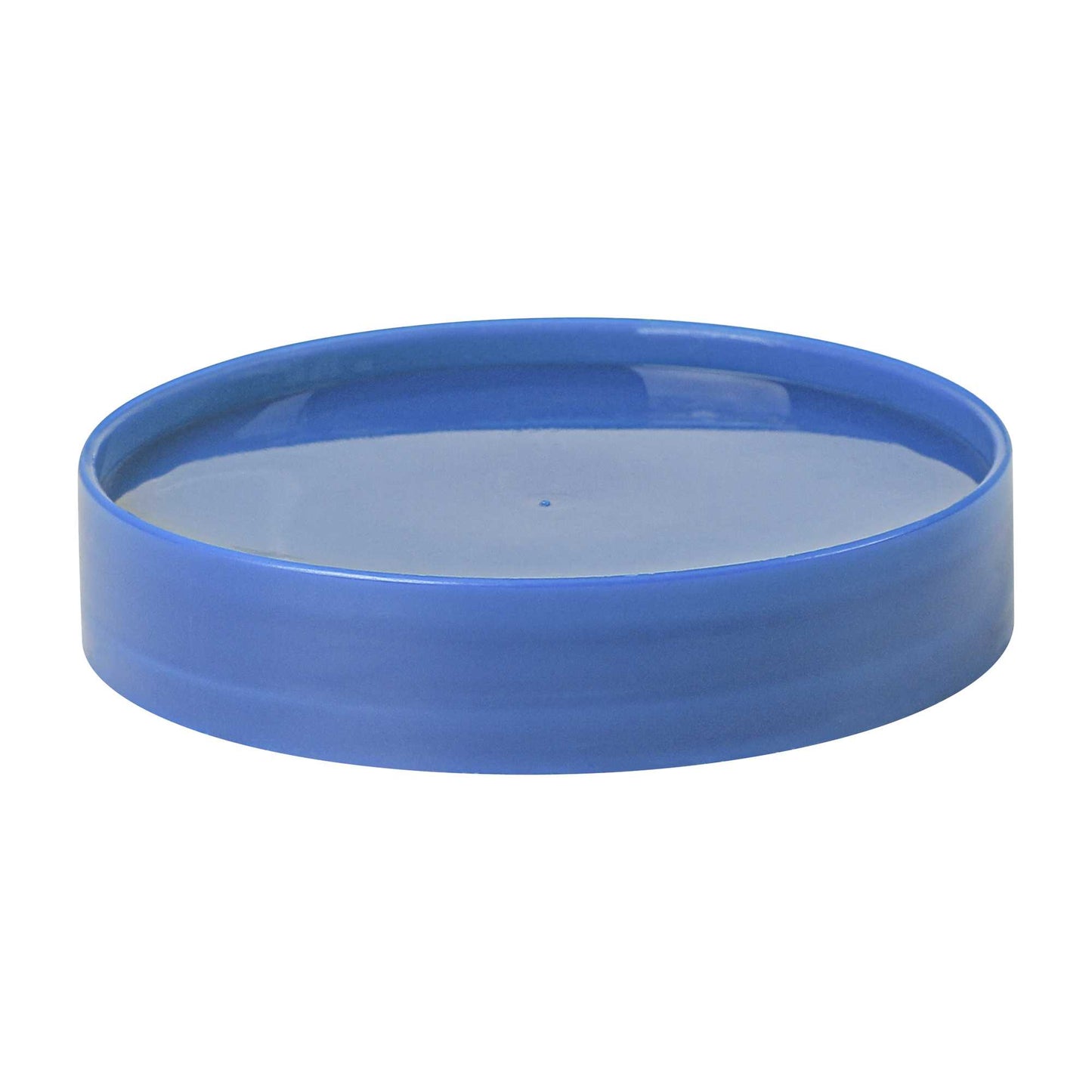 Bar Lux 1 qt Plastic Quick Pour Storage Container Bottle - with Blue Spout and Lid - 3 1/2" x 3 1/2" x 13" - 1 count box