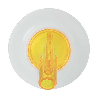 Bar Lux 1 qt Plastic Quick Pour Storage Container Bottle - with Yellow Spout and Lid - 3 1/2" x 3 1/2" x 13" - 1 count box