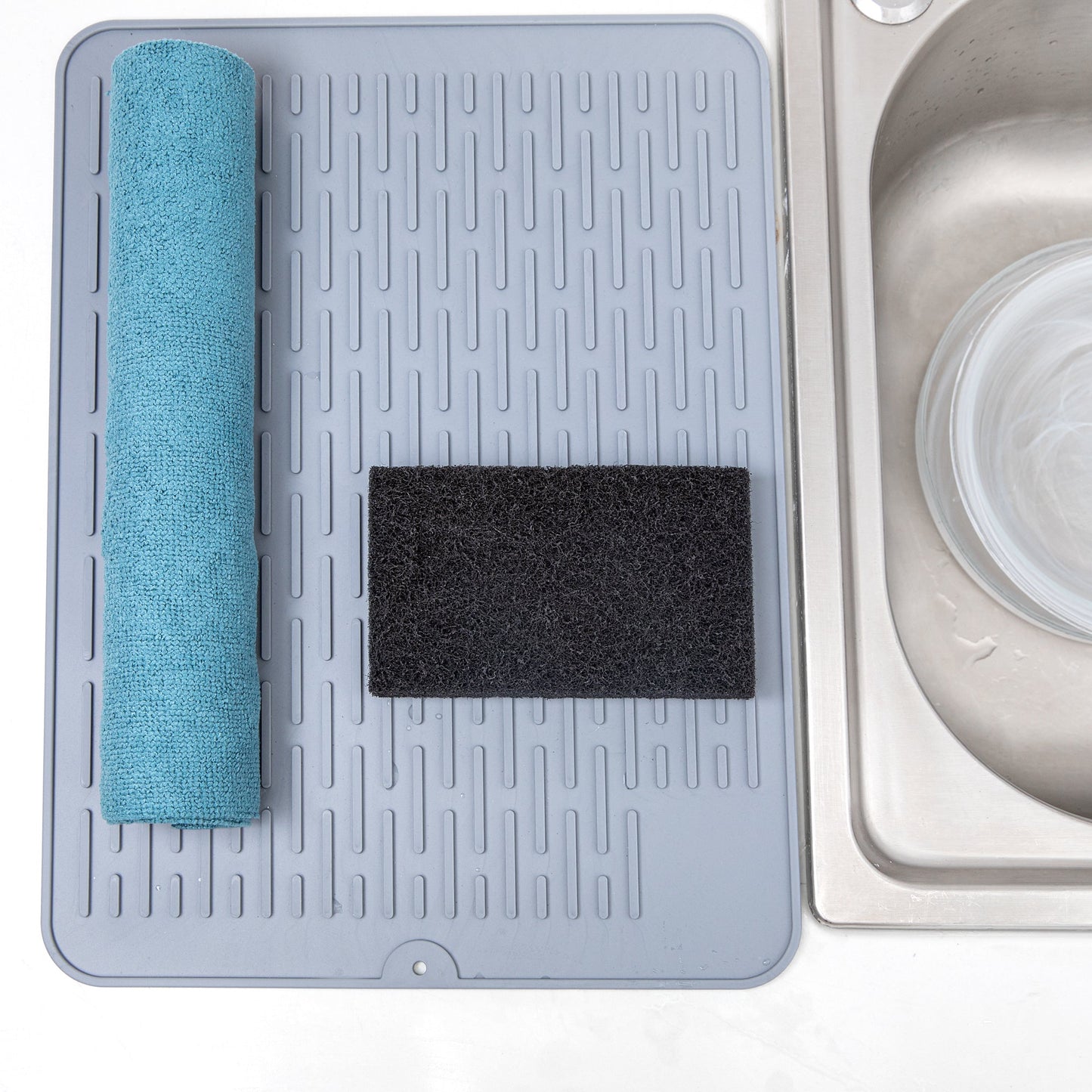 RW Clean Black Heavy-Duty Scouring Pad - Multi-Purpose - 6" x 3 1/2" x 1" - 10 count box