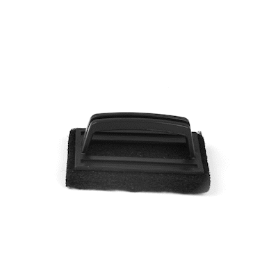 RW Clean Black Heavy-Duty Scouring Pad - Multi-Purpose, with Handle - 6" x 5 1/2" x 3" - 1 count box