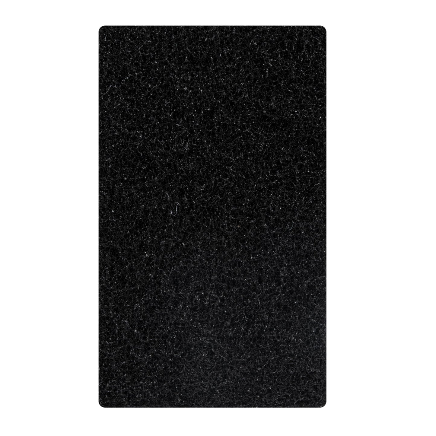 RW Clean Black Heavy-Duty Scouring Pad - Multi-Purpose, with Handle - 6" x 5 1/2" x 3" - 1 count box