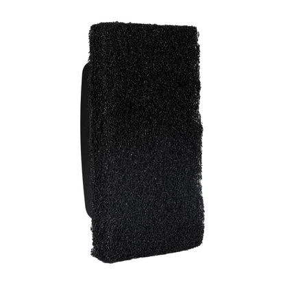 RW Clean Black Heavy-Duty Scouring Pad - Multi-Purpose, with Handle - 6" x 5 1/2" x 3" - 1 count box