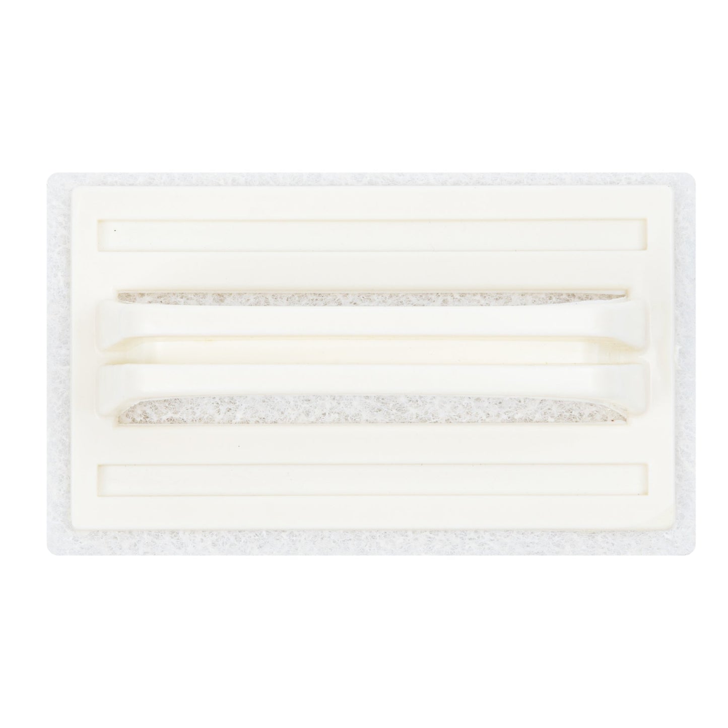 RW Clean White Scouring Pad - Multi-Purpose, Light Duty, with Handle - 6" x 3 1/2" x 3" - 1 count box