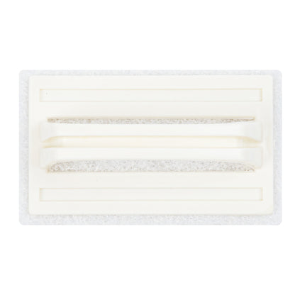 RW Clean White Scouring Pad - Multi-Purpose, Light Duty, with Handle - 6" x 3 1/2" x 3" - 1 count box