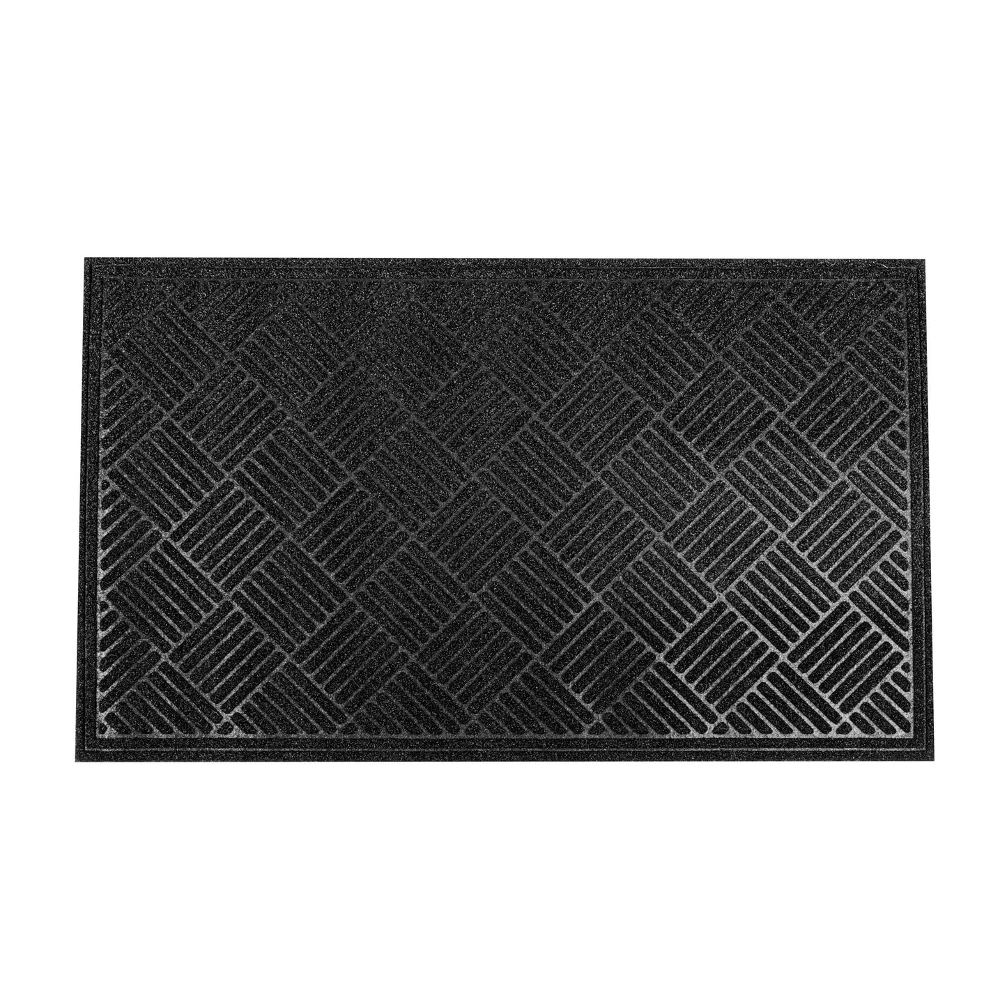 Comfy Feet Black Heavy-Duty Outdoor Floor Mat - Diamond - 60" x 36" - 1 count box