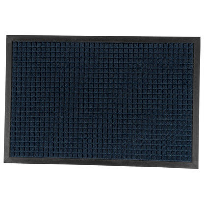 Comfy Feet Blue Heavy-Duty Carpet Floor Mat - Waffle - 36" x 24" - 1 count box