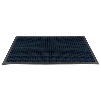 Comfy Feet Blue Heavy-Duty Carpet Floor Mat - Waffle - 36" x 24" - 1 count box