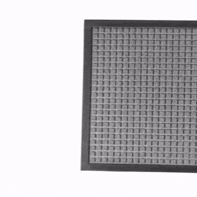 Comfy Feet Gray Heavy-Duty Carpet Floor Mat - Waffle - 36" x 24" - 1 count box
