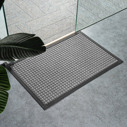 Comfy Feet Gray Heavy-Duty Carpet Floor Mat - Waffle - 36" x 24" - 1 count box