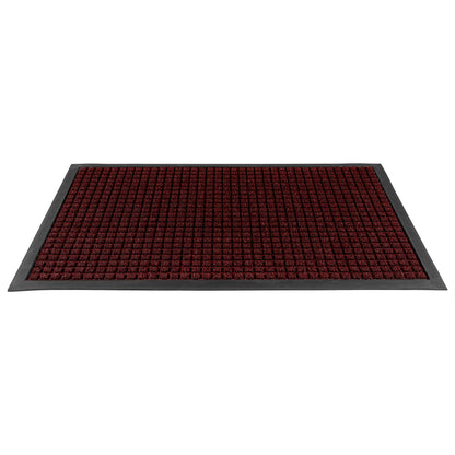 Comfy Feet Burgundy Heavy-Duty Carpet Floor Mat - Waffle - 36" x 24" - 1 count box