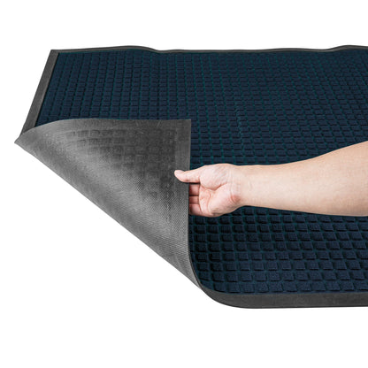 Comfy Feet Blue Heavy-Duty Carpet Floor Mat - Waffle - 60" x 36" - 1 count box