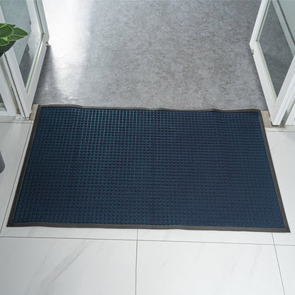 Comfy Feet Blue Heavy-Duty Carpet Floor Mat - Waffle - 60" x 36" - 1 count box