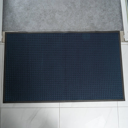 Comfy Feet Blue Heavy-Duty Carpet Floor Mat - Waffle - 60" x 36" - 1 count box