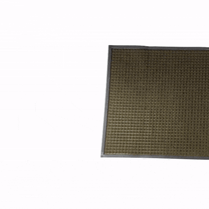 Comfy Feet Brown Heavy-Duty Carpet Floor Mat - Waffle, heavy-duty - 60" x 36" - 1 count box