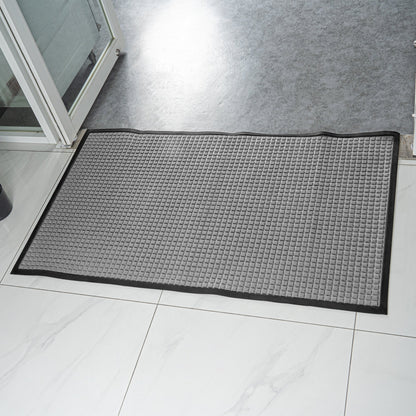 Comfy Feet Gray Heavy-Duty Carpet Floor Mat - Waffle - 60" x 36" - 1 count box