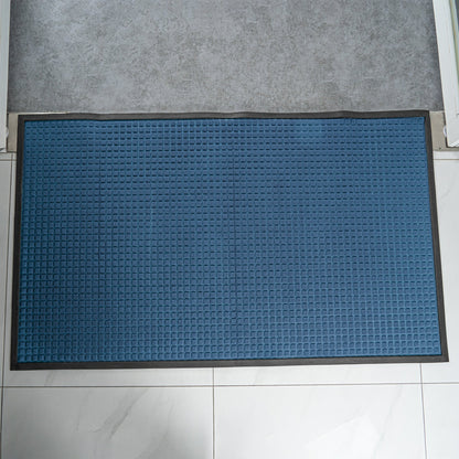 Comfy Feet Light Blue Heavy-Duty Carpet Floor Mat - Waffle - 60" x 36" - 1 count box