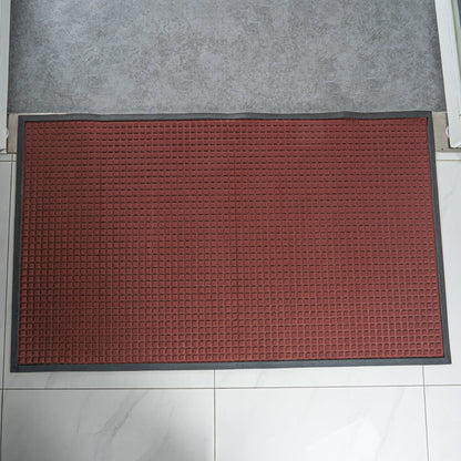 Comfy Feet Burgundy Heavy-Duty Carpet Floor Mat - Waffle - 60" x 36" - 1 count box