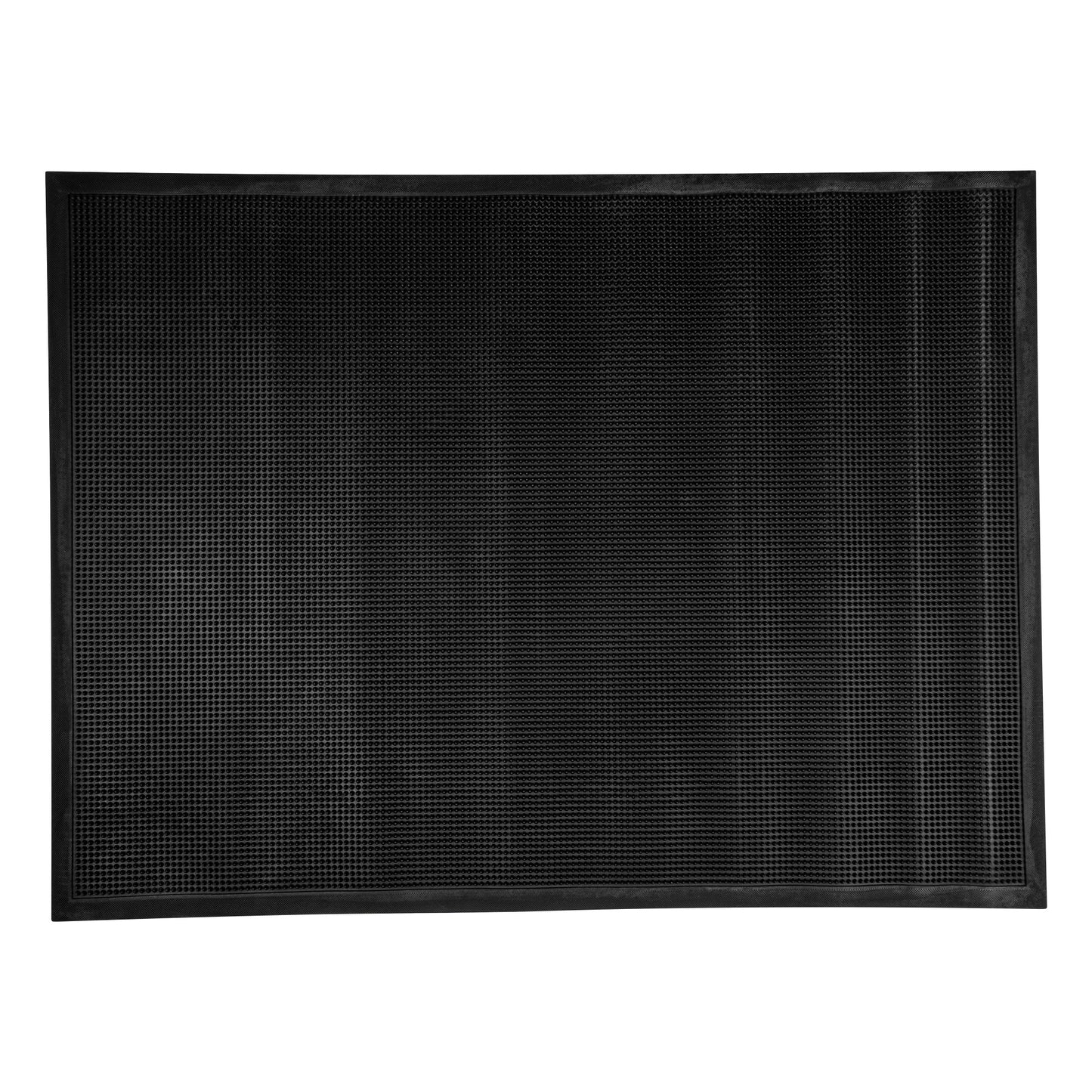 Comfy Feet Black Rubber Floor Mat - Non-Slip - 48" x 36" - 1 count box