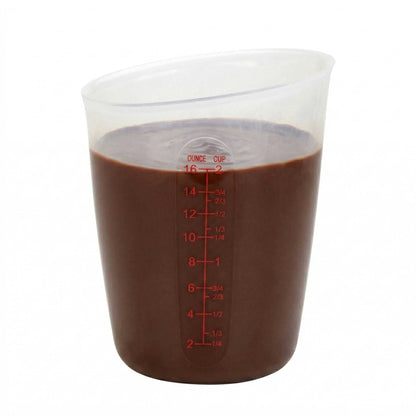 Chef 101 2-cup Silicone Measuring Cup - Flexible - 4 1/2" x 3" x 5 3/4" - 1 count box