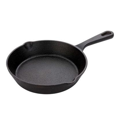 Met Lux Round Black Cast Iron 6" Fry Pan - Pre-seasoned - 1 count box