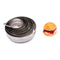 Pastry Tek 6-Piece Double-Sided Metal Fluted Round Cookie Cutter Set 1 count box
