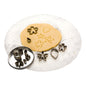 Pastry Tek 12-Piece Metal Flower and Leaf Cookie Cutter Set in Round Tin Box 1 count box