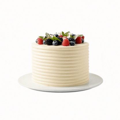 Pastry Tek 4-Pattern Metal Cake Scraper and Icing Comb with Wave and Wide Tooth Edge - 4.8" x 3.8" - 1 count box