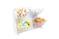 Met Lux Condiment Holder - White, Steel - 4 Clear Bins - 15 1/2" x 10" x 10 1/2" - 1 count box