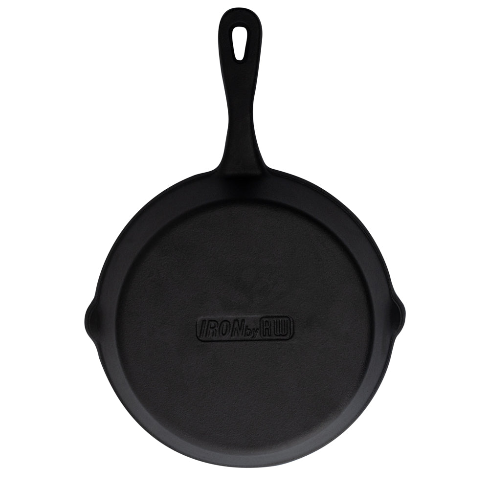 Met Lux Round Black Cast Iron 8" Fry Pan - Pre-seasoned - 1 count box