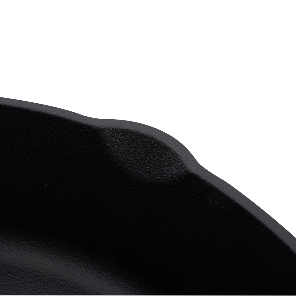 Met Lux Round Black Cast Iron 8" Fry Pan - Pre-seasoned - 1 count box
