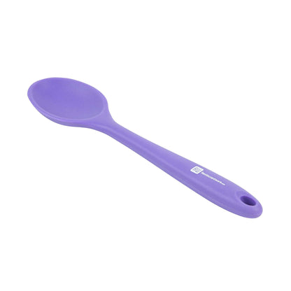 Pastry tek Purple Silicone Mixing Spoon - 10 1/2" x 2 1/4" x 3/4" - 1 count box