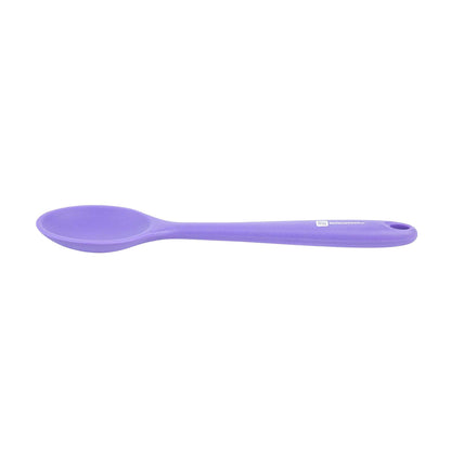 Pastry tek Purple Silicone Mixing Spoon - 10 1/2" x 2 1/4" x 3/4" - 1 count box
